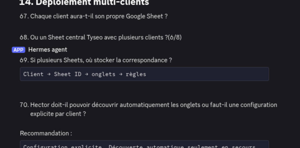 Travailler avec les agents IA : préparation, exécution, validation 2 échange de questions / réponses avec un agent IA pour construire un agent spécialisé