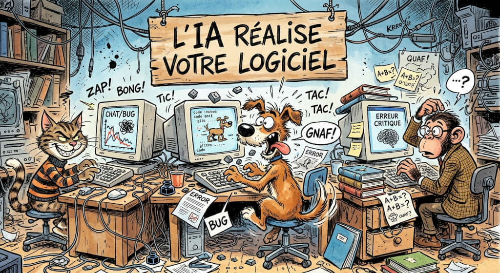 3 animaux fous utilisent l'IA et le vibe coding